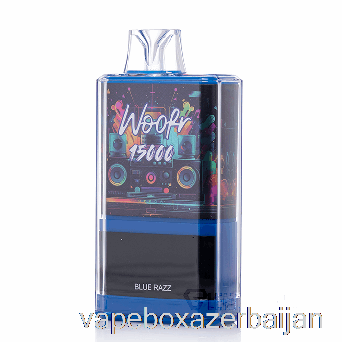 Vape Box Azerbaijan WOOFR 15000 Disposable Blue Razz